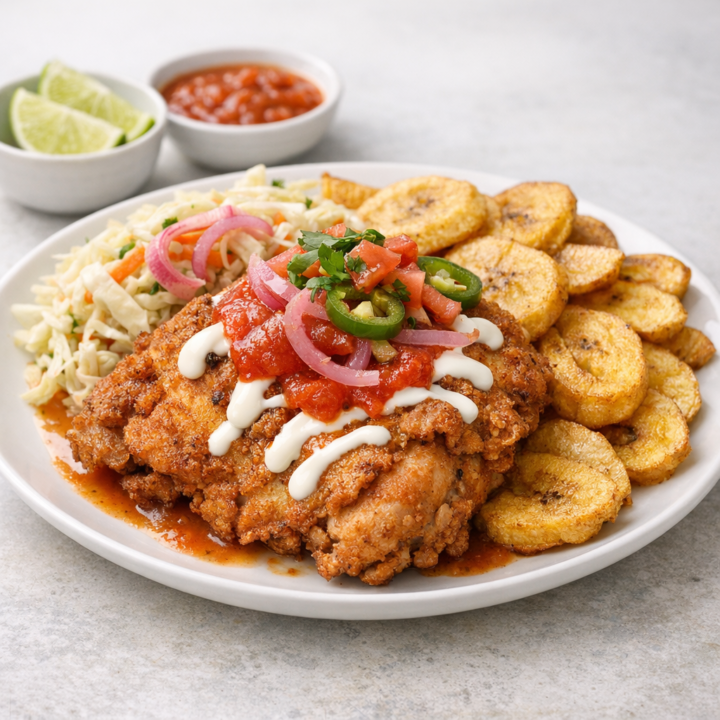 Pollo Con Tajadas Recipe