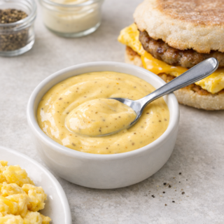 Make this mcdonalds breakfast sauce recipe at home for a creamy, tangy copycat sauce perfect for bagels, eggs, and hash browns.